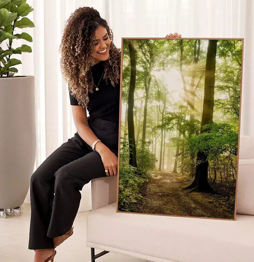 Quadro Decorativo A Estrada da Floresta · foto 5