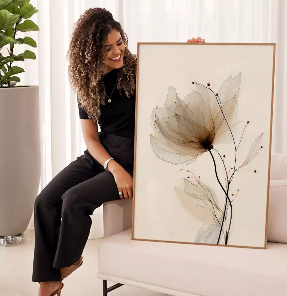 Quadro Decorativo A Flor Etérea · foto 5