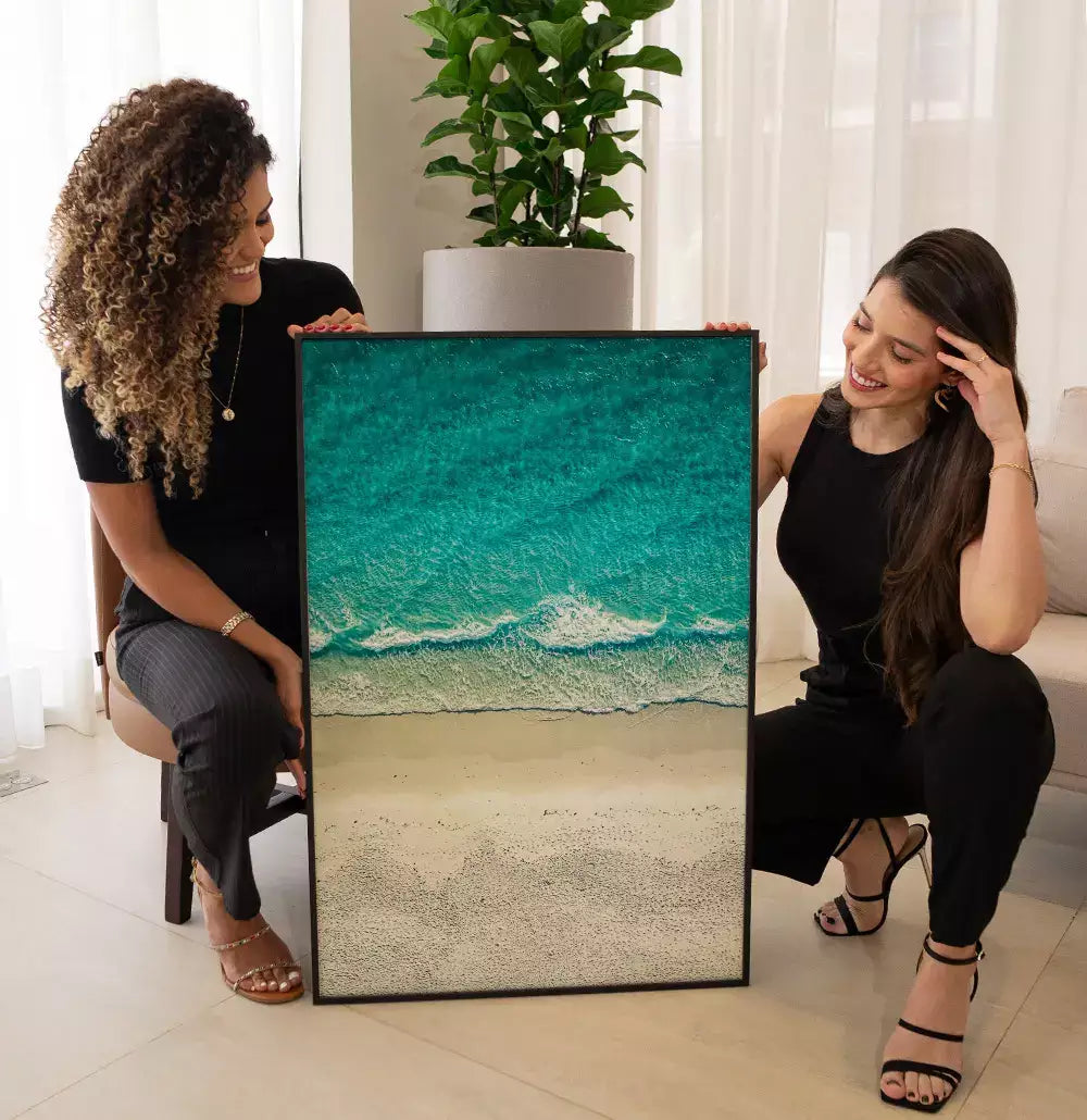 Quadro Decorativo Areia e Mar Fotografia Praia Vista de Cima · foto 2