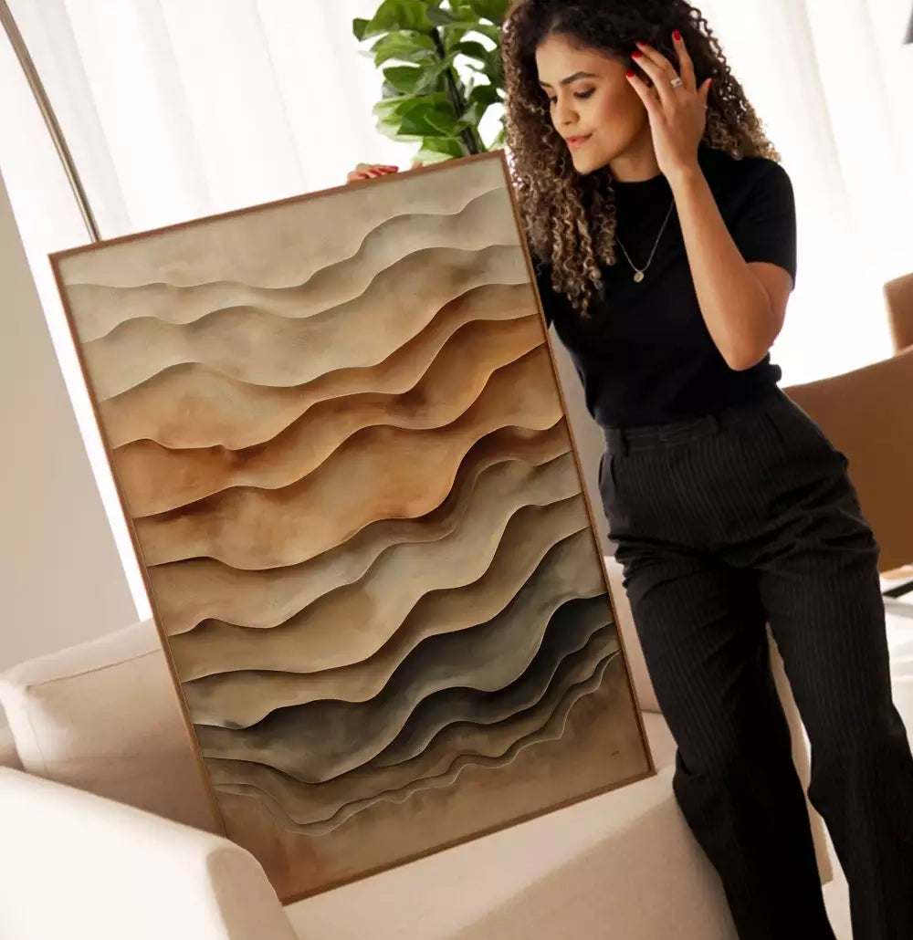 Quadro Decorativo Arte Estilo Gesso As Camadas · foto 2