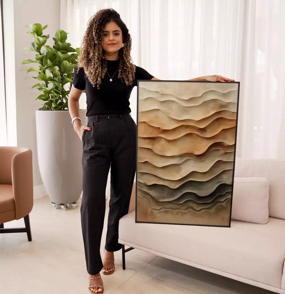 Quadro Decorativo Arte Estilo Gesso As Camadas · foto 6