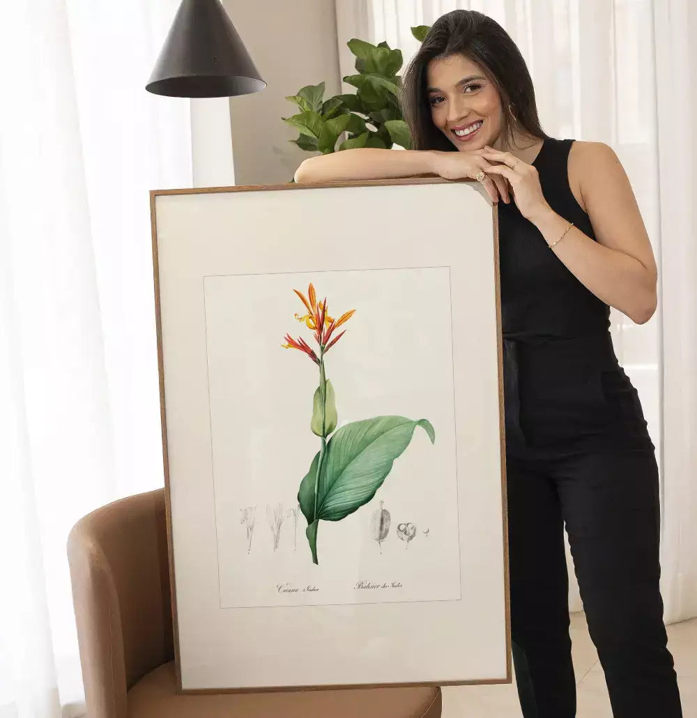 Quadro Decorativo Coleção Botanical Floral Canna Indica · foto 2