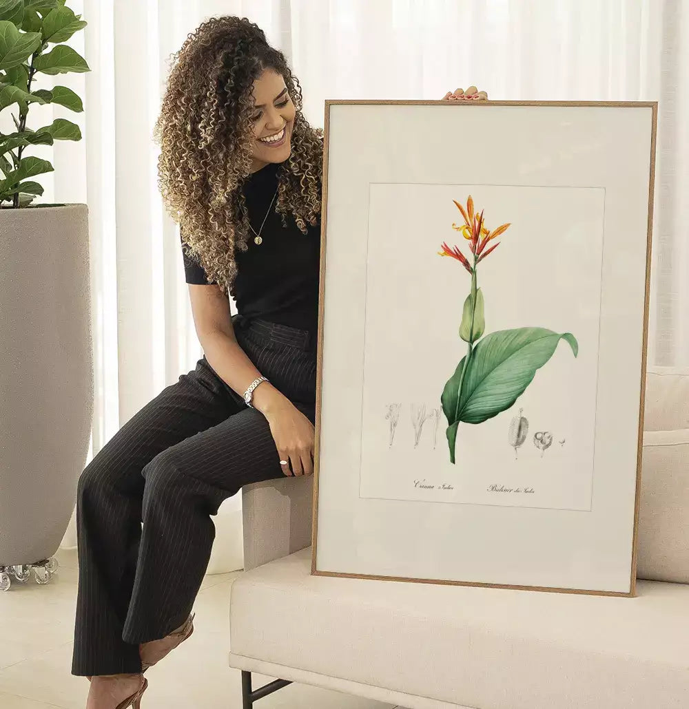 Quadro Decorativo Coleção Botanical Floral Canna Indica · foto 5