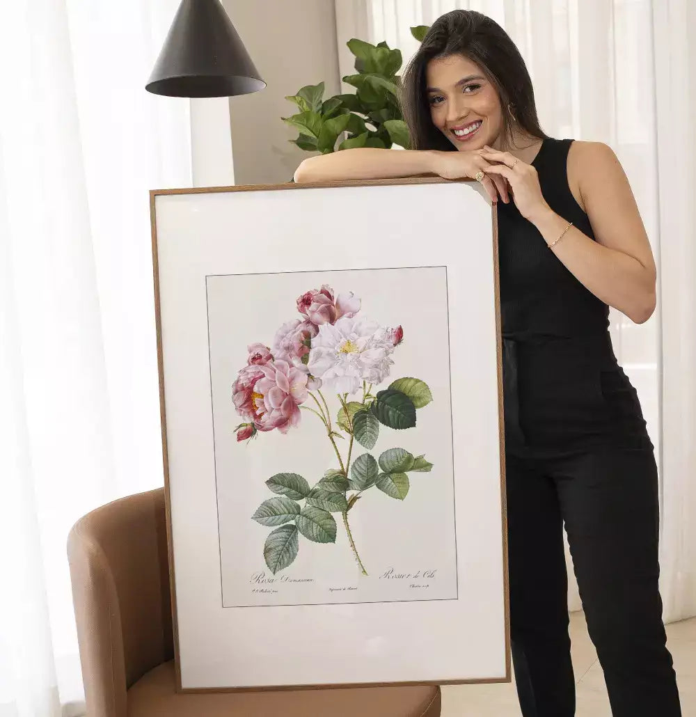 Quadro Decorativo Coleção Botanical Floral Rosa Damascena · foto 2