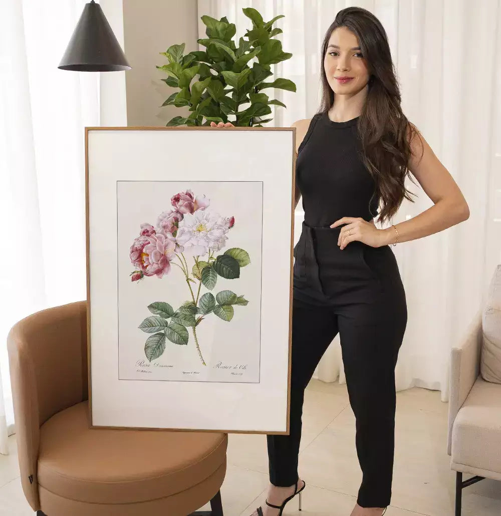 Quadro Decorativo Coleção Botanical Floral Rosa Damascena · foto 4
