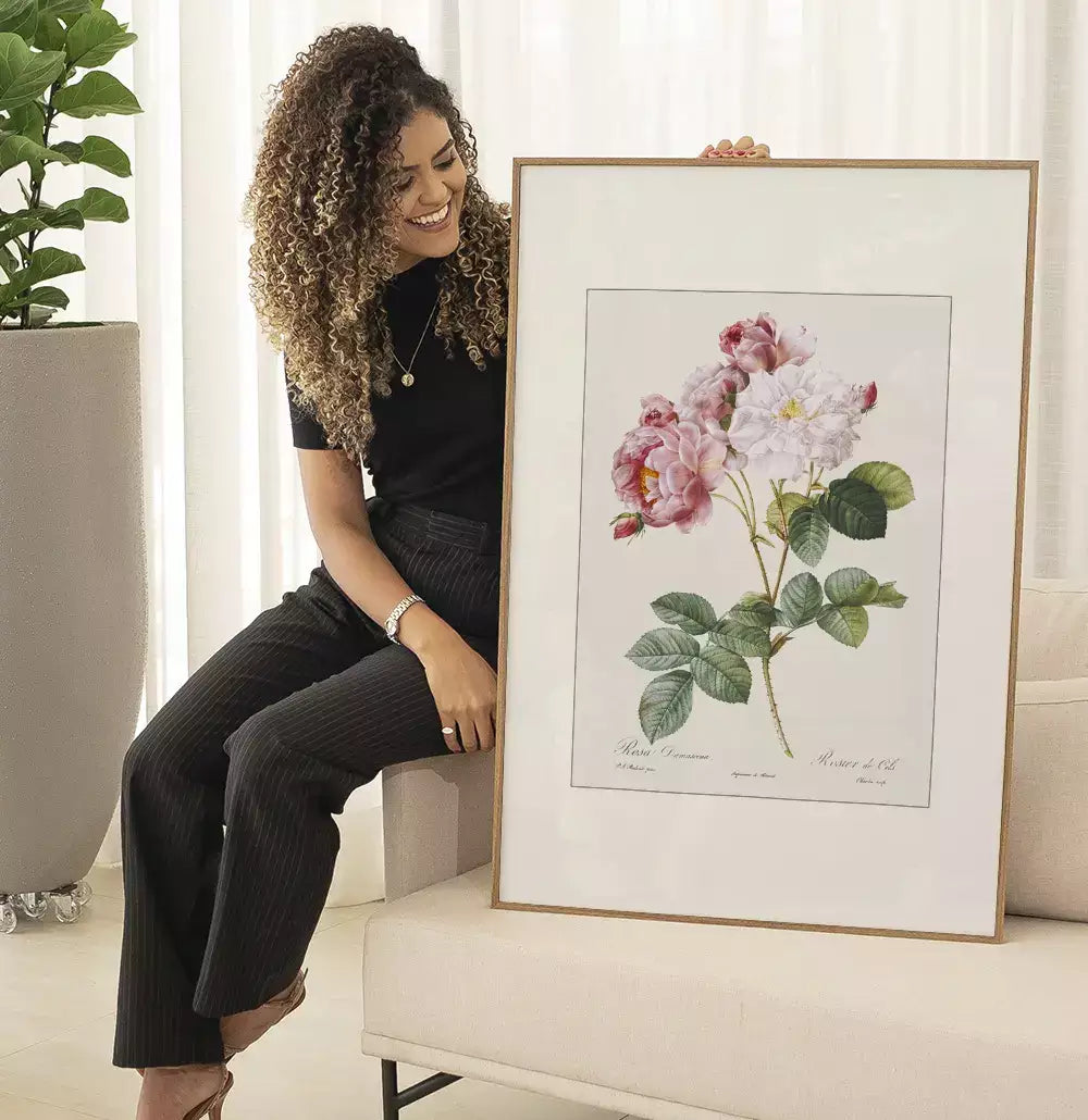 Quadro Decorativo Coleção Botanical Floral Rosa Damascena · foto 5