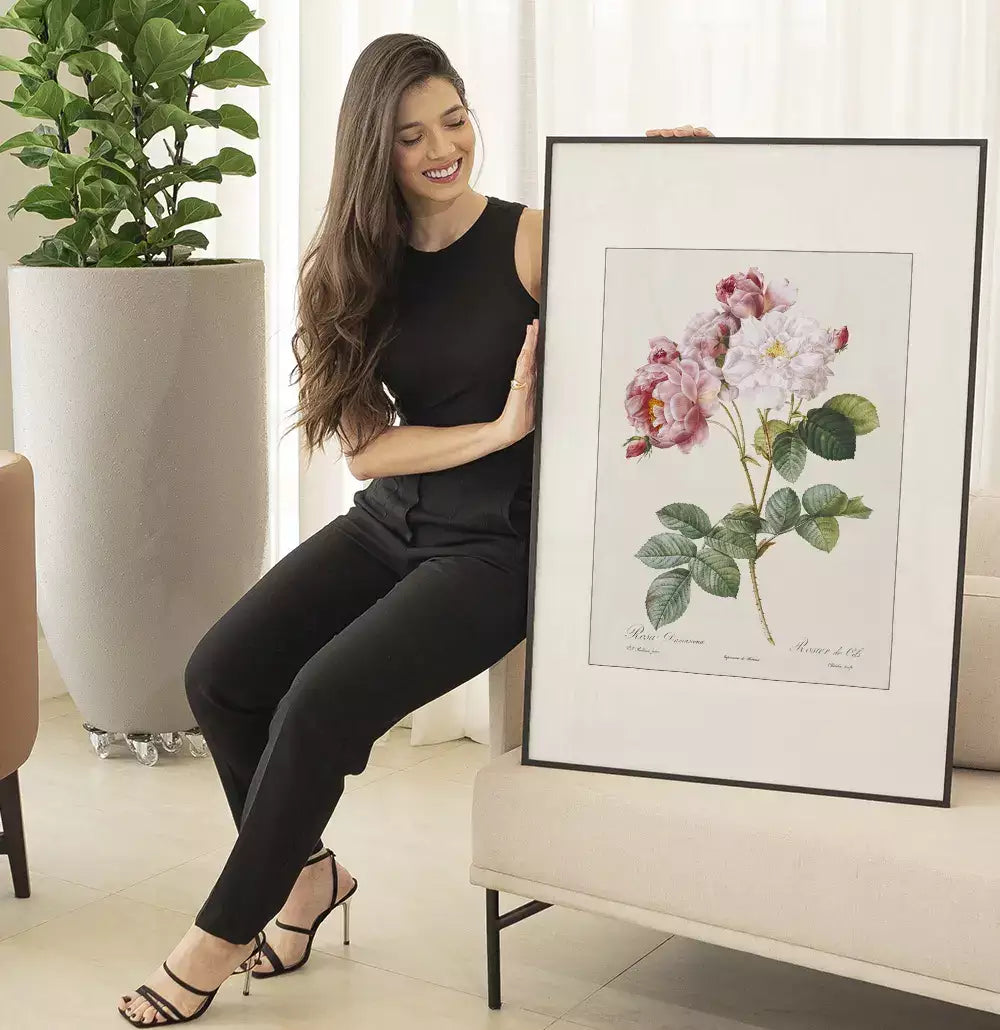 Quadro Decorativo Coleção Botanical Floral Rosa Damascena · foto 6