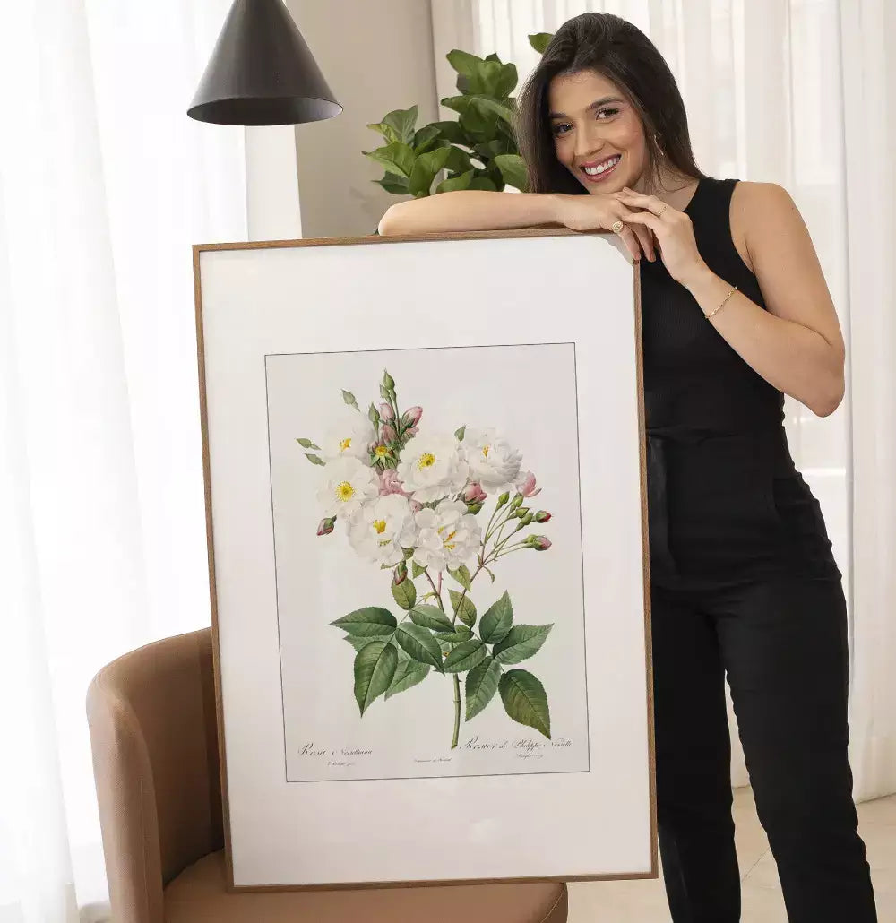 Quadro Decorativo Coleção Botanical Floral Rosa Noisettiana · foto 2
