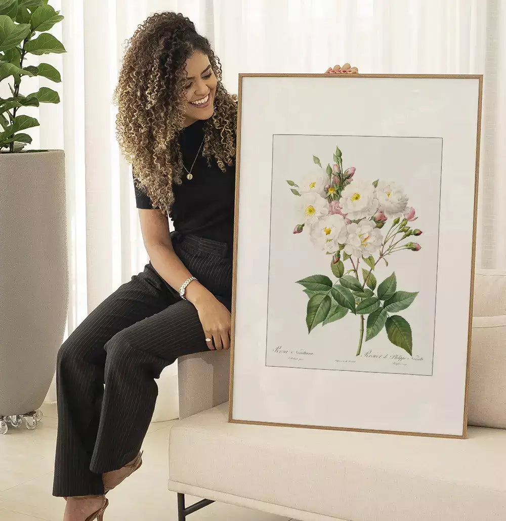 Quadro Decorativo Coleção Botanical Floral Rosa Noisettiana · foto 5