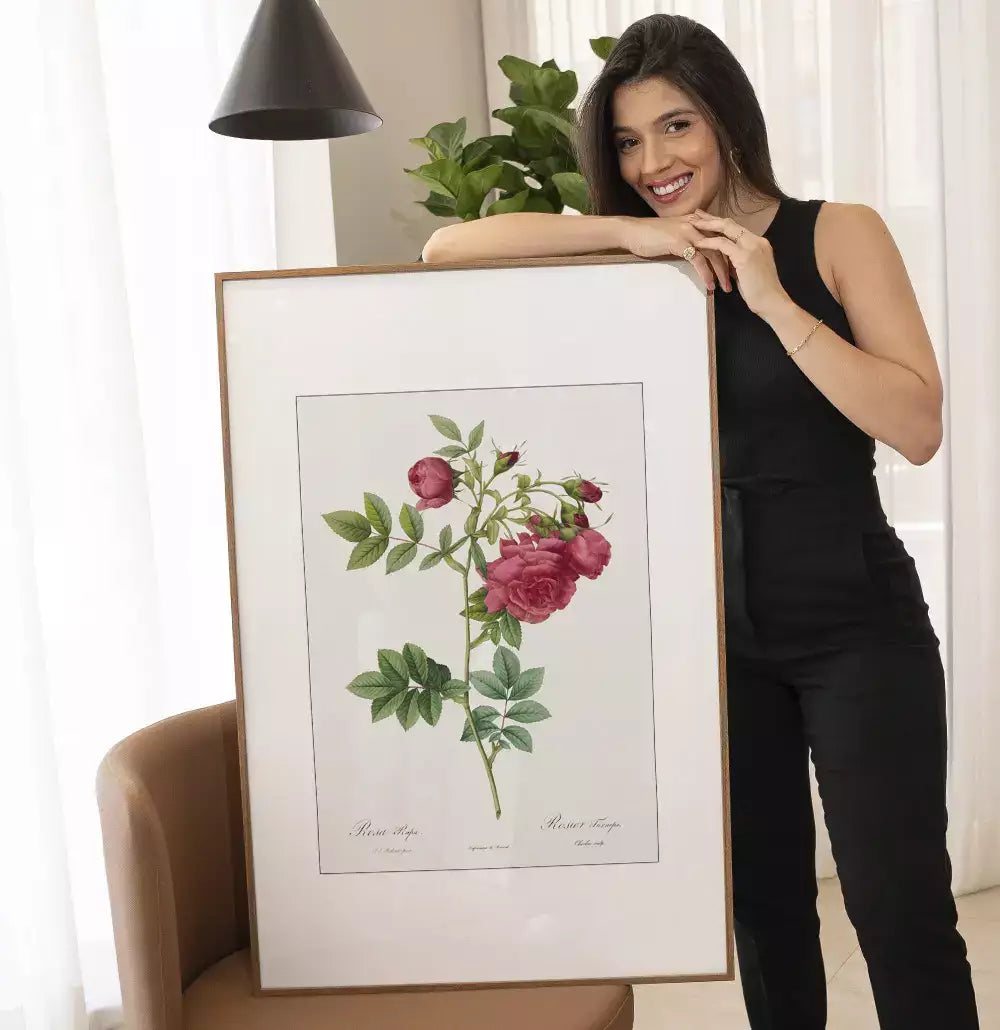 Quadro Decorativo Coleção Botanical Floral Rosa Rapa · foto 2