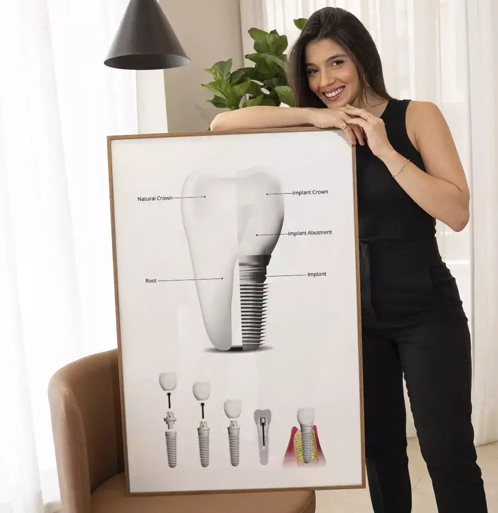 Quadro Decorativo Odontologia Implante Dentário Canal · foto 2