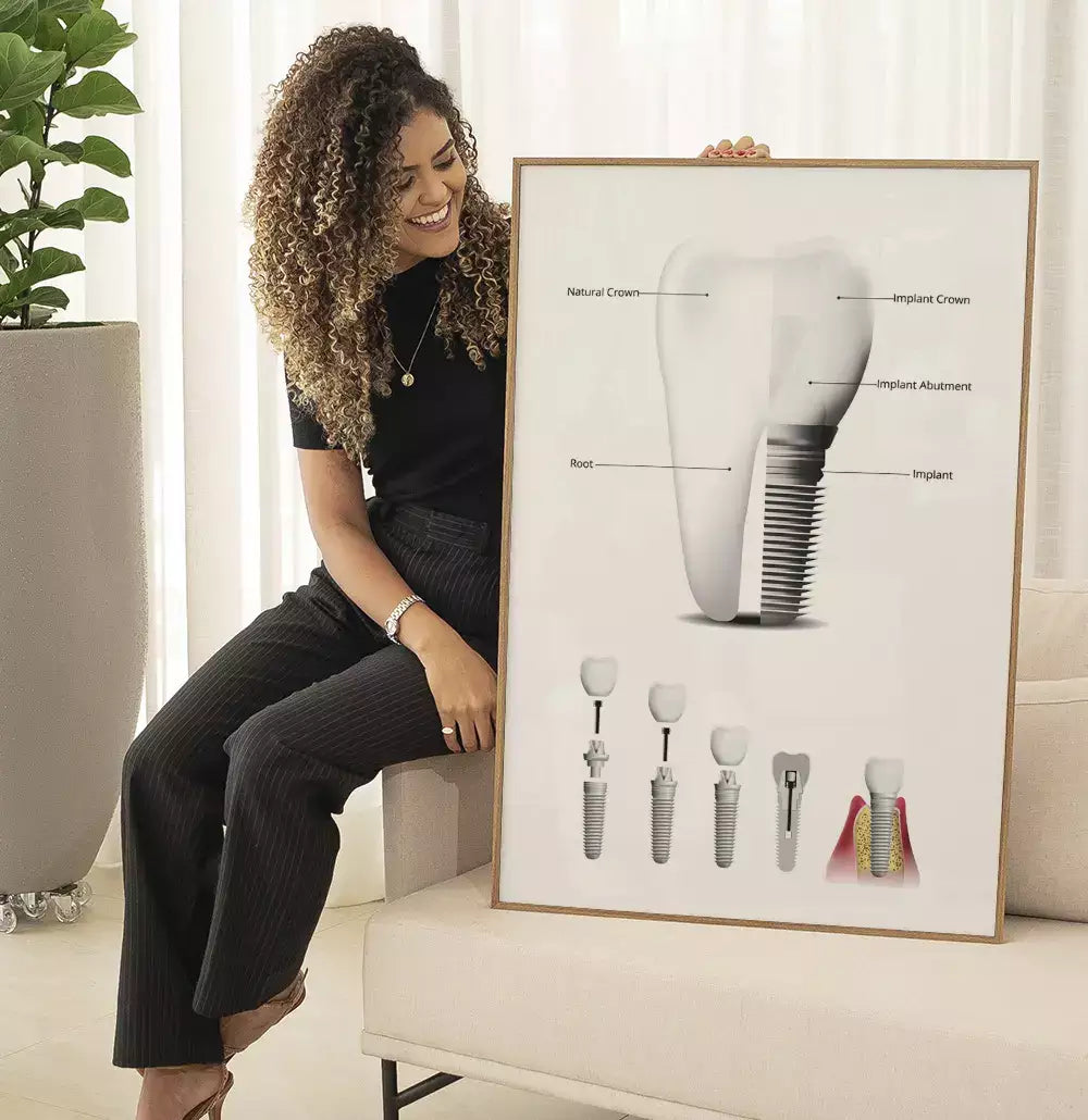 Quadro Decorativo Odontologia Implante Dentário Canal · foto 5
