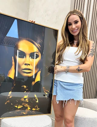 Cliente @fiquebarbara com quadros Go Quadros