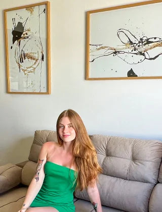 Cliente @flaviacharallo com quadros Go Quadros