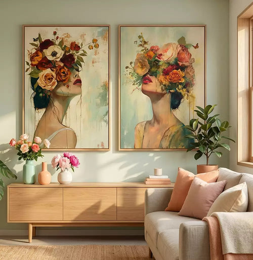 Kit Quadro Decorativo A Harmonia Feminina