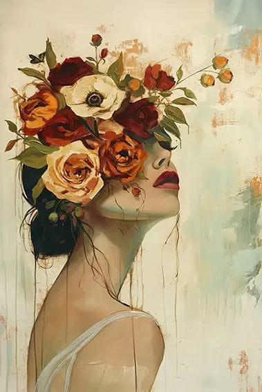 Kit Quadro Decorativo A Harmonia Feminina · arte da peça 1 de 2