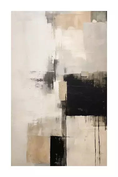 Kit Quadro Decorativo Abstrato Pintura Quadros Black & Gold · arte da peça 1 de 2