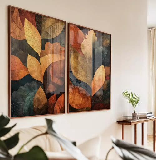 Kit Quadro Decorativo As Folhas de Outono