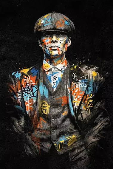 Kit Quadro Decorativo Bussiness Man Frase Esteja Preparado Thomas Shelby · arte da peça 1 de 2