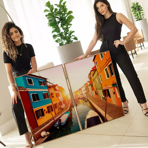 Kit Quadro Decorativo Cidade de Veneza na Itália Fotografia