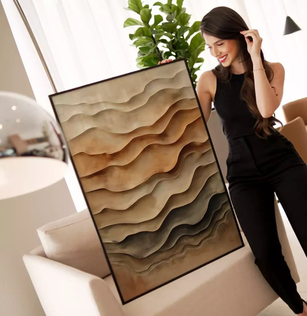 Quadro Decorativo Arte Estilo Gesso As Camadas · foto 3