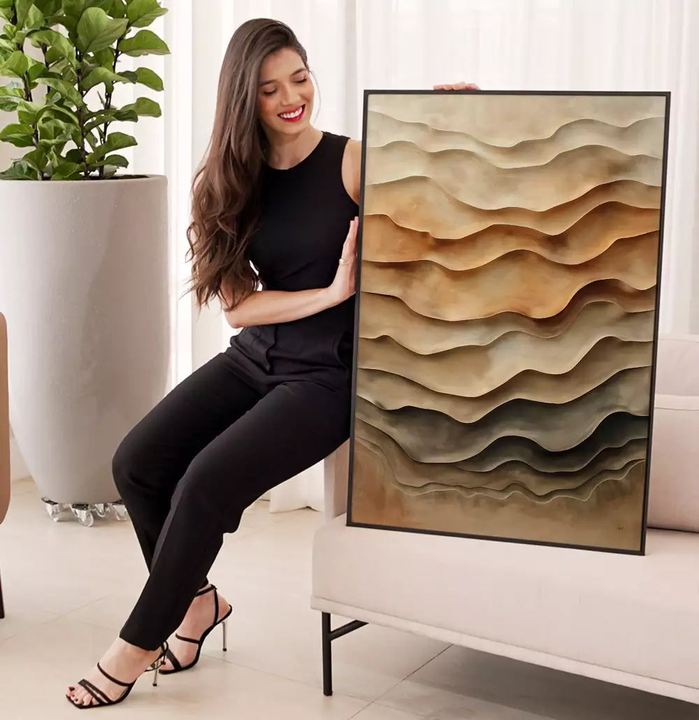 Quadro Decorativo Arte Estilo Gesso As Camadas · foto 4
