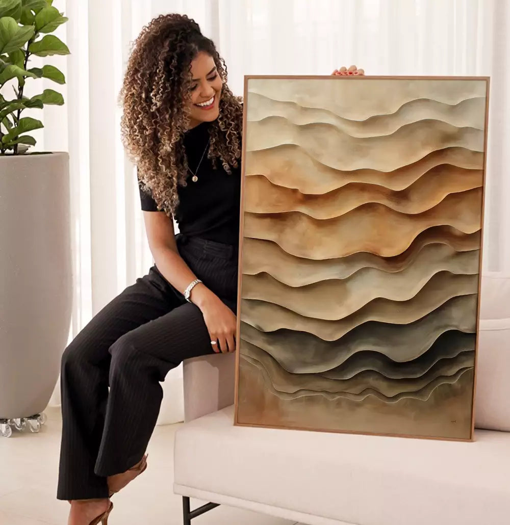 Quadro Decorativo Arte Estilo Gesso As Camadas · foto 5