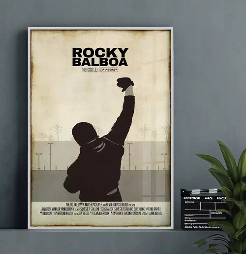 Quadro Decorativo Cartaz Filme Rock Balboa Boxeador