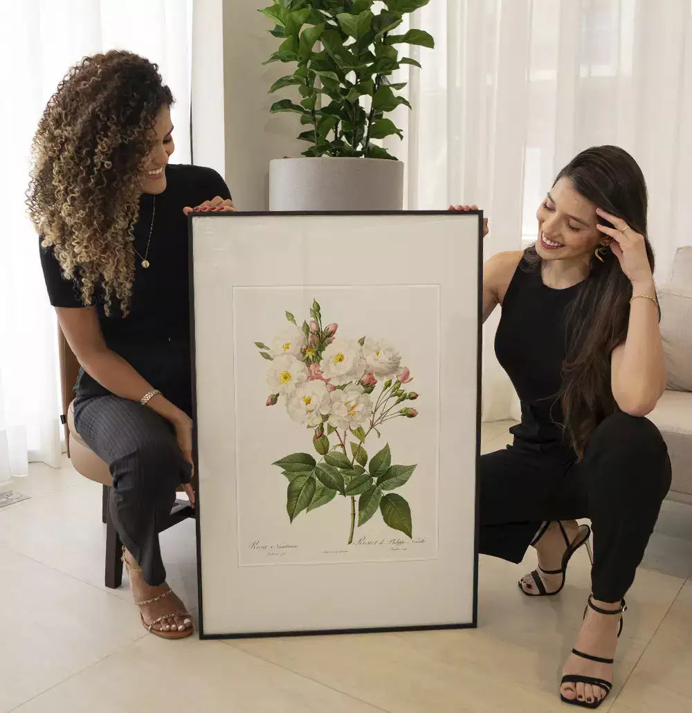 Quadro Decorativo Coleção Botanical Floral Rosas Noisettiana · foto 3