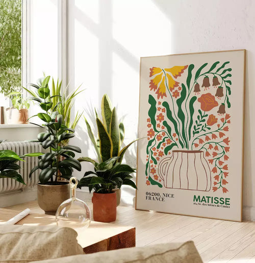 Quadro Decorativo Coleção Matisse Style Flores O Vaso das Flores