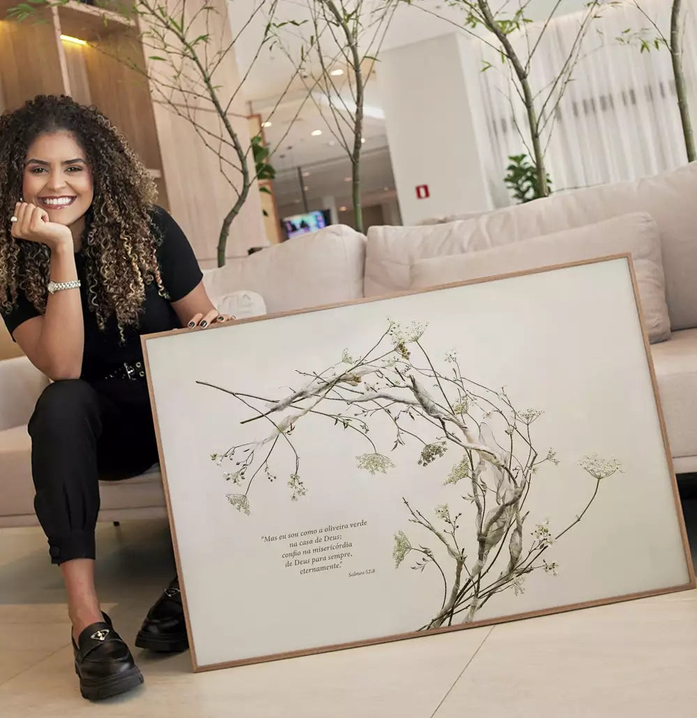 Quadro Decorativo O Ramo com Texto · foto 6