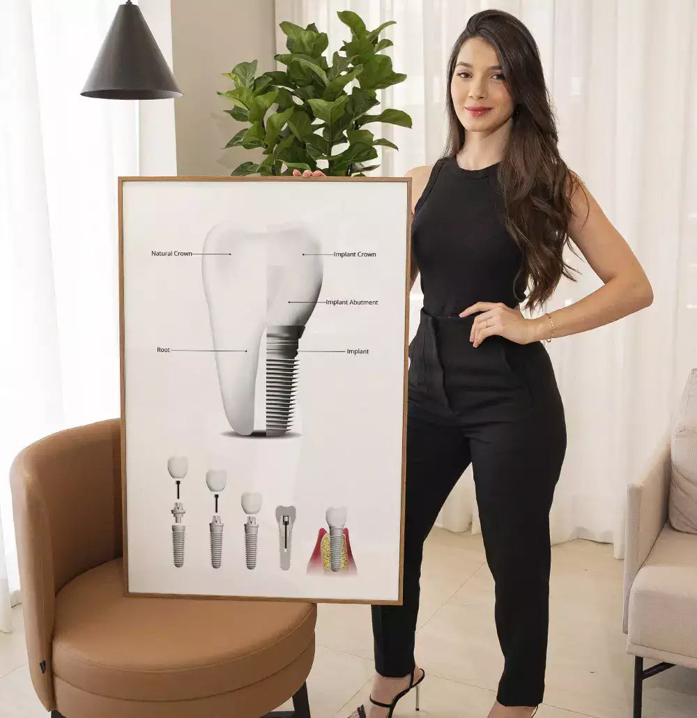Quadro Decorativo Odontologia Implante Dentário Canal · foto 4