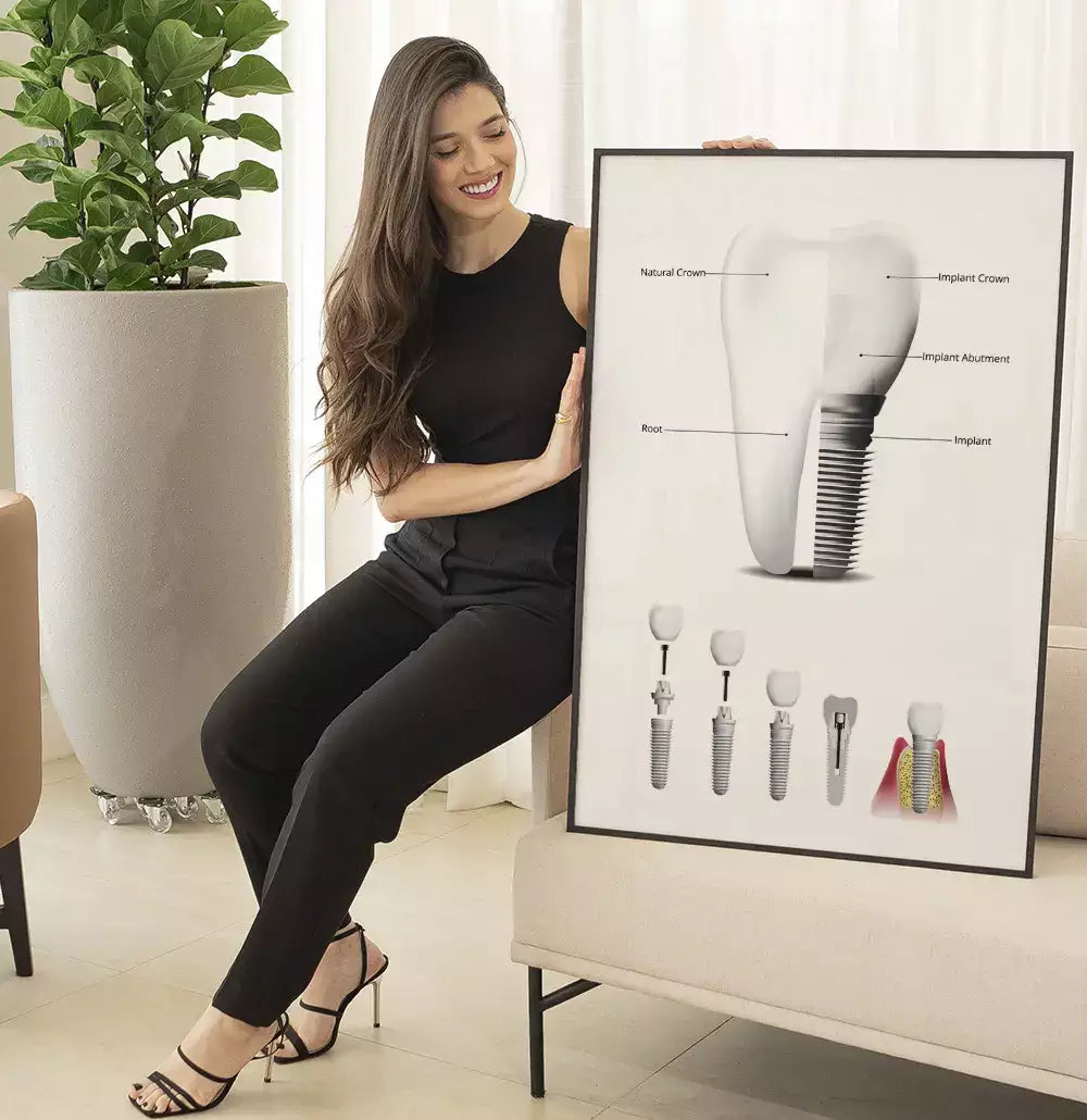 Quadro Decorativo Odontologia Implante Dentário Canal · foto 6