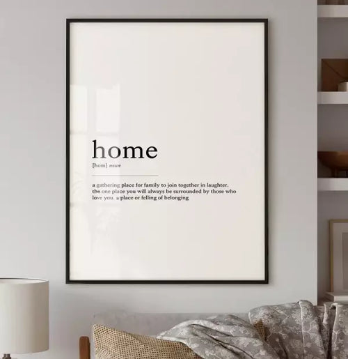 Quadro Decorativo Retangular Home Significado